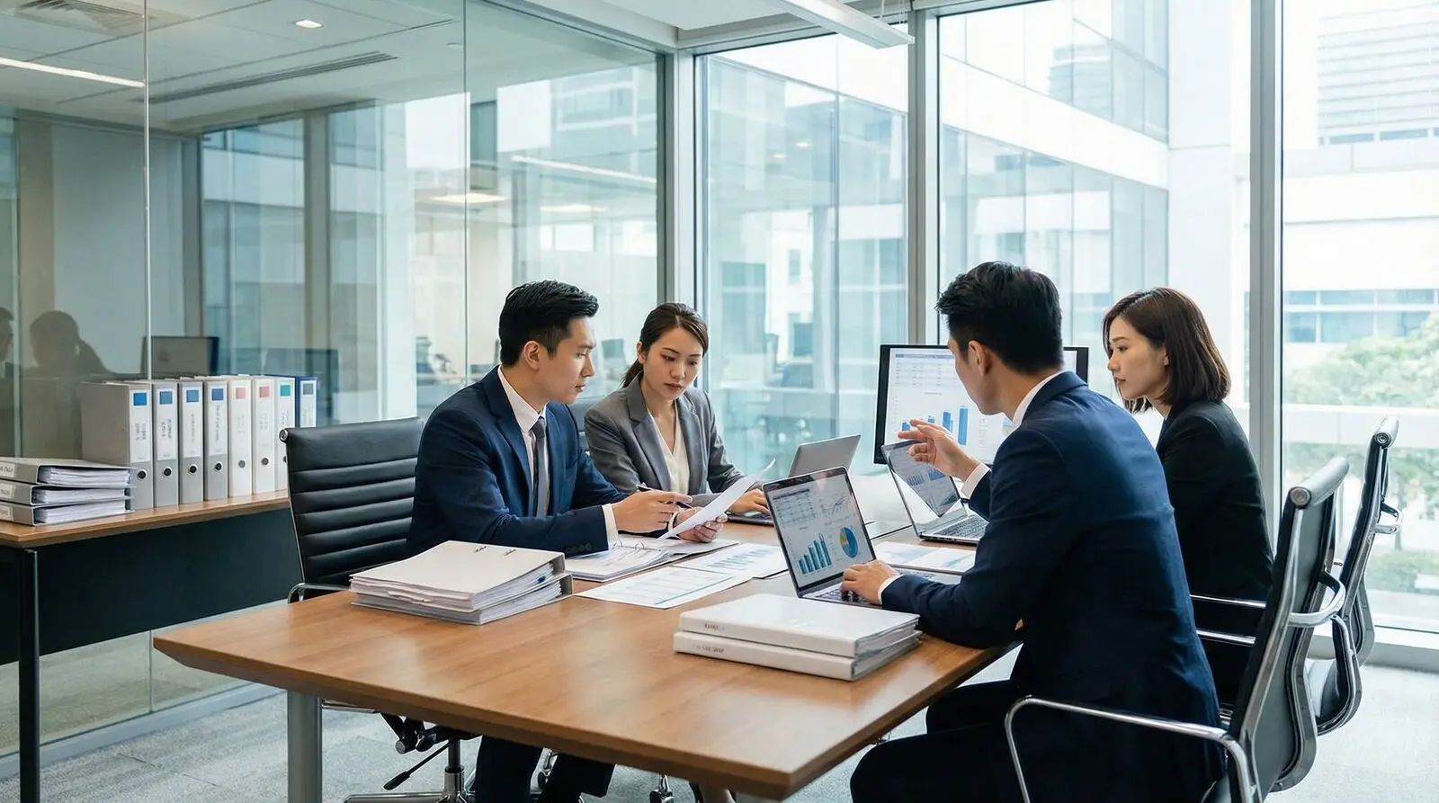 審計安排服務 - 審計團隊進行財務審查流程