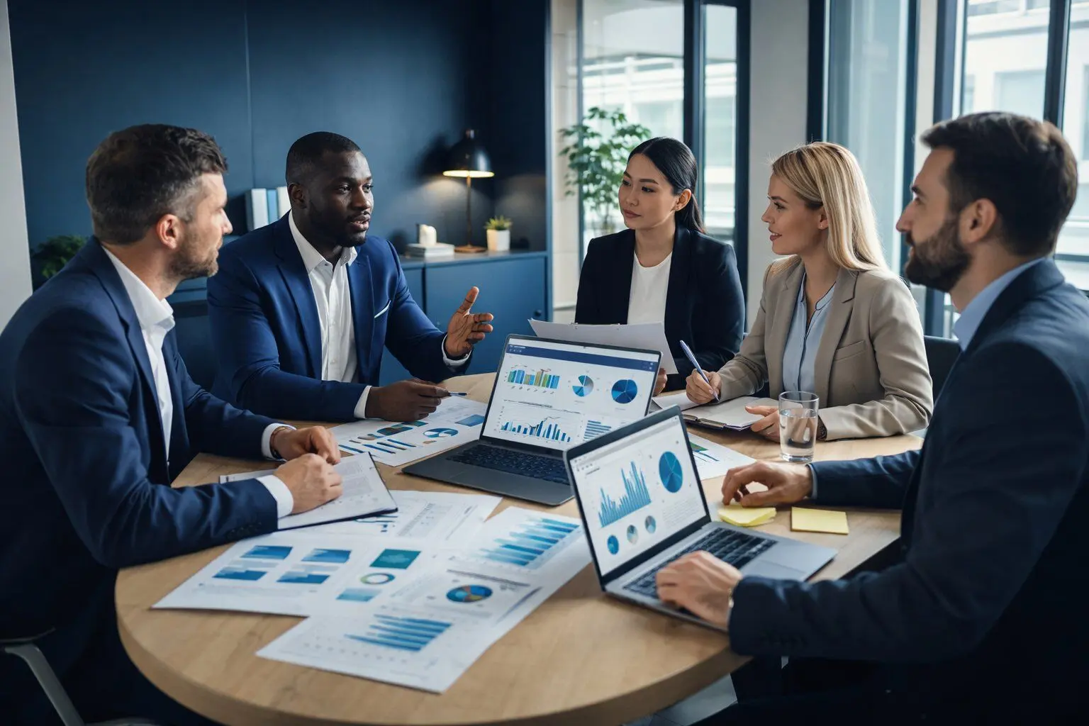 零售企業財務審計 - 商業諮詢會議場景