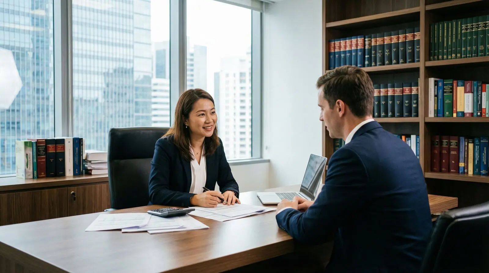 稅務諮詢服務 - 專業稅務顧問與客戶討論稅務規劃